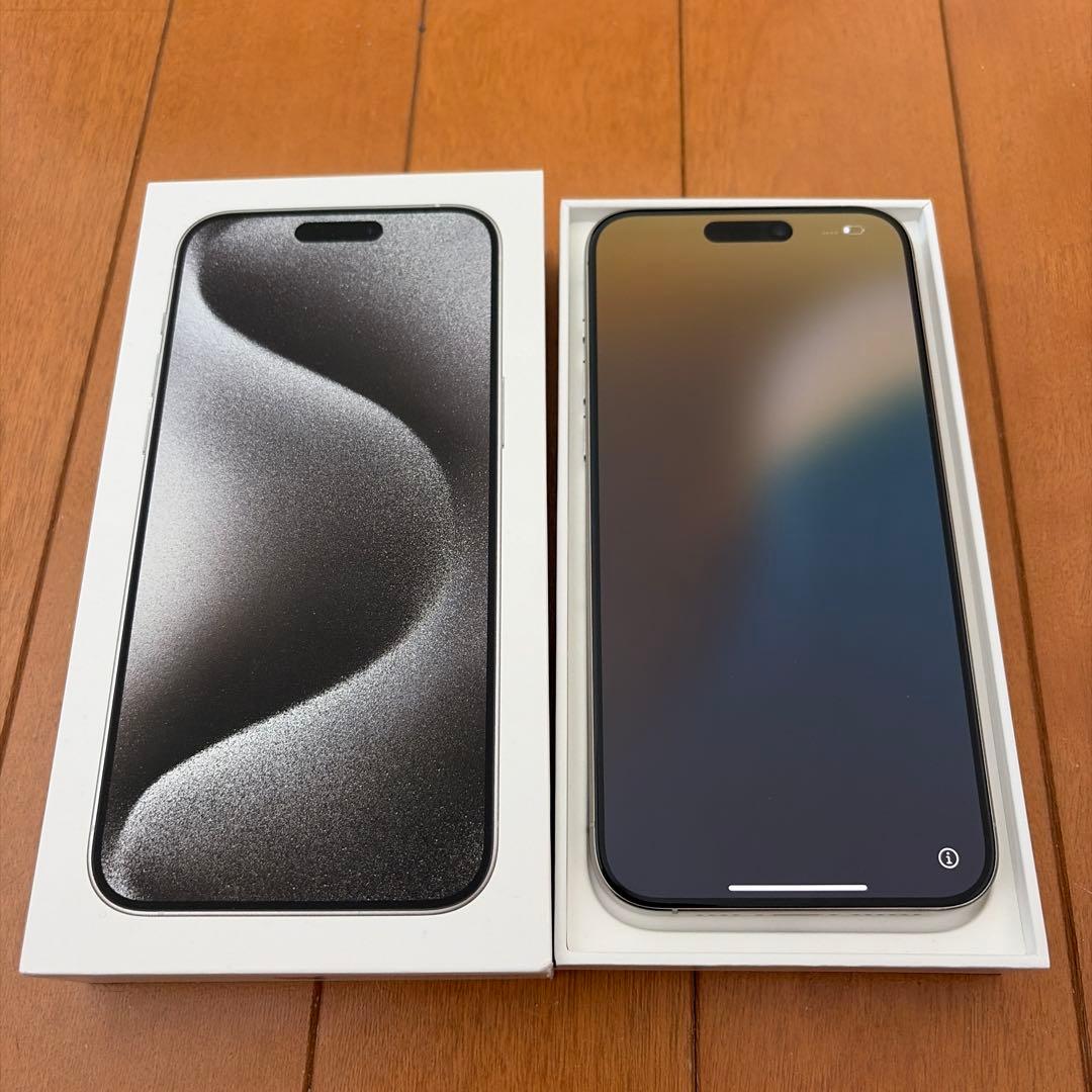Apple iPhone 15 Pro Max ホワイトチタニウム 256GB - メルカリ
