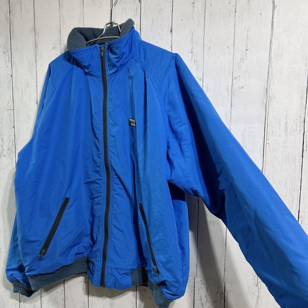 希少USA製 L.L.Bean ウォームアップジャケットジャンパー ブルー