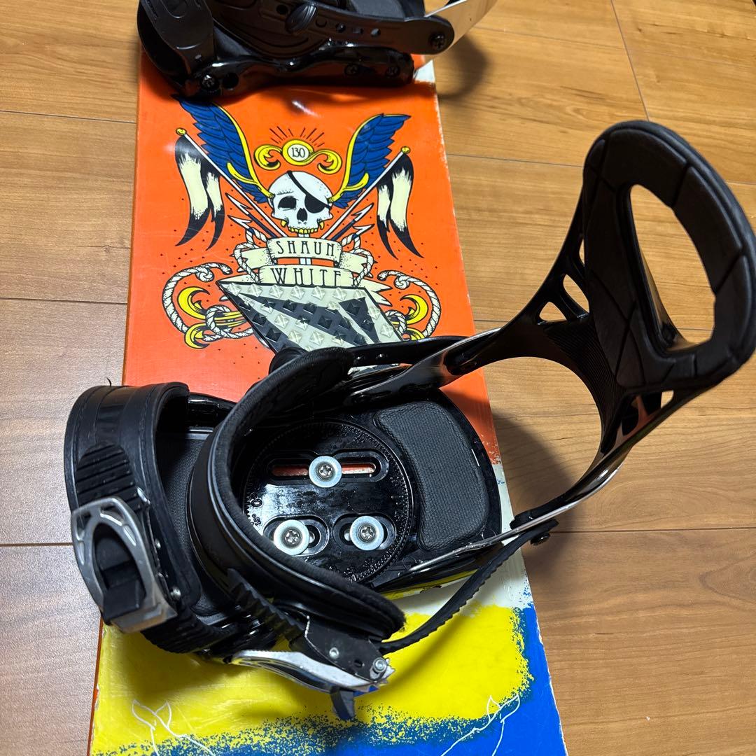Burton SHAUNWHITEモデル ビンディング付き サイズ130センチ - メルカリ