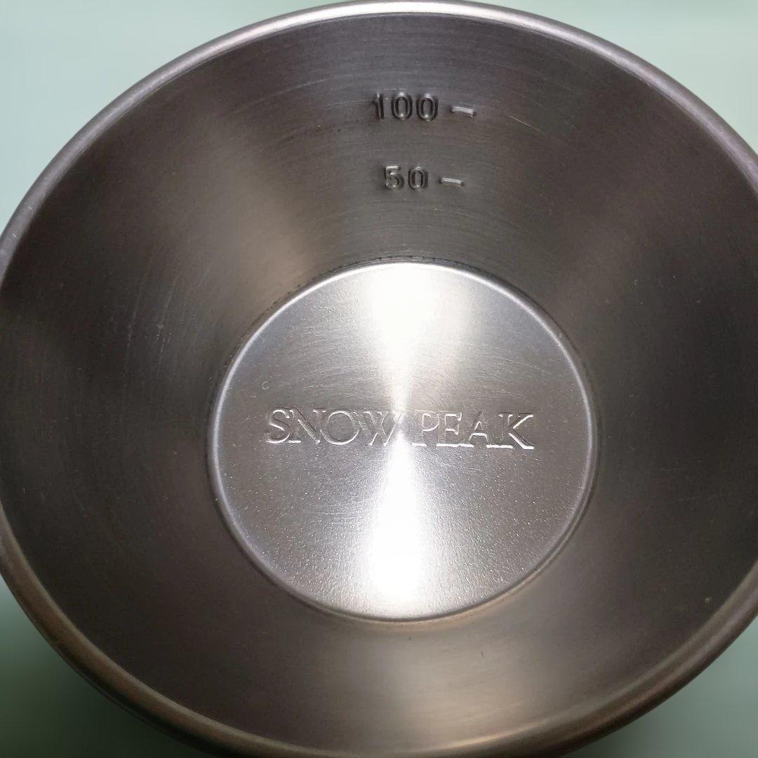 90年代 SNOW PEAK 旧ロゴ ランダーチタンカップと シェラカップ