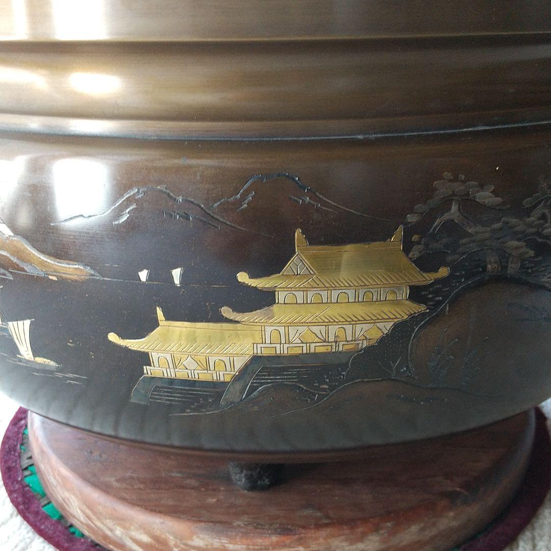 真鍮製 火鉢 - メルカリ