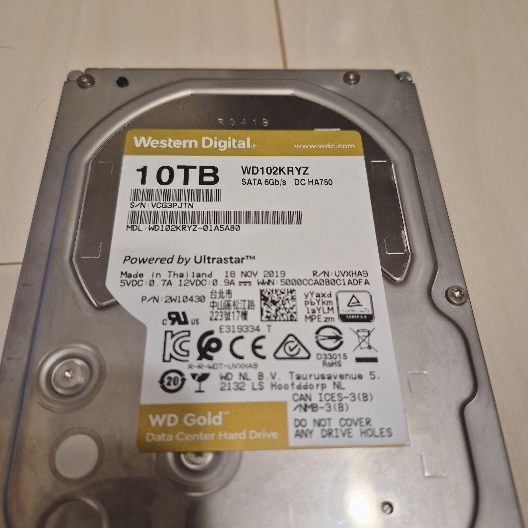 内蔵型ハードディスクドライブ Western Digital Gold 10TB 7200rpm Amazon.com: Western Digital 10TB WD Gold Enterprise Class Internal