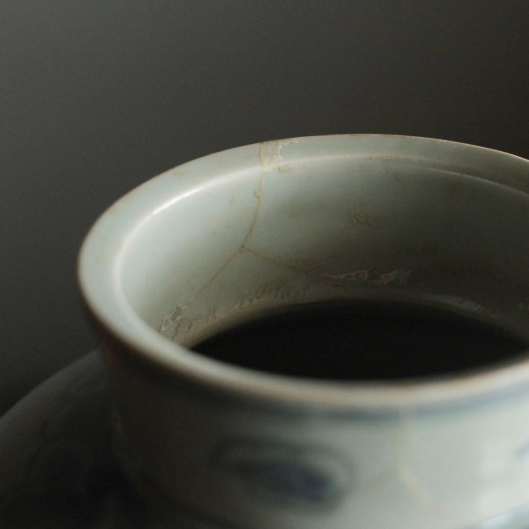 李朝 青花 壺 染付 朝鮮美術 古美術 古道具 アンティーク | Japonya