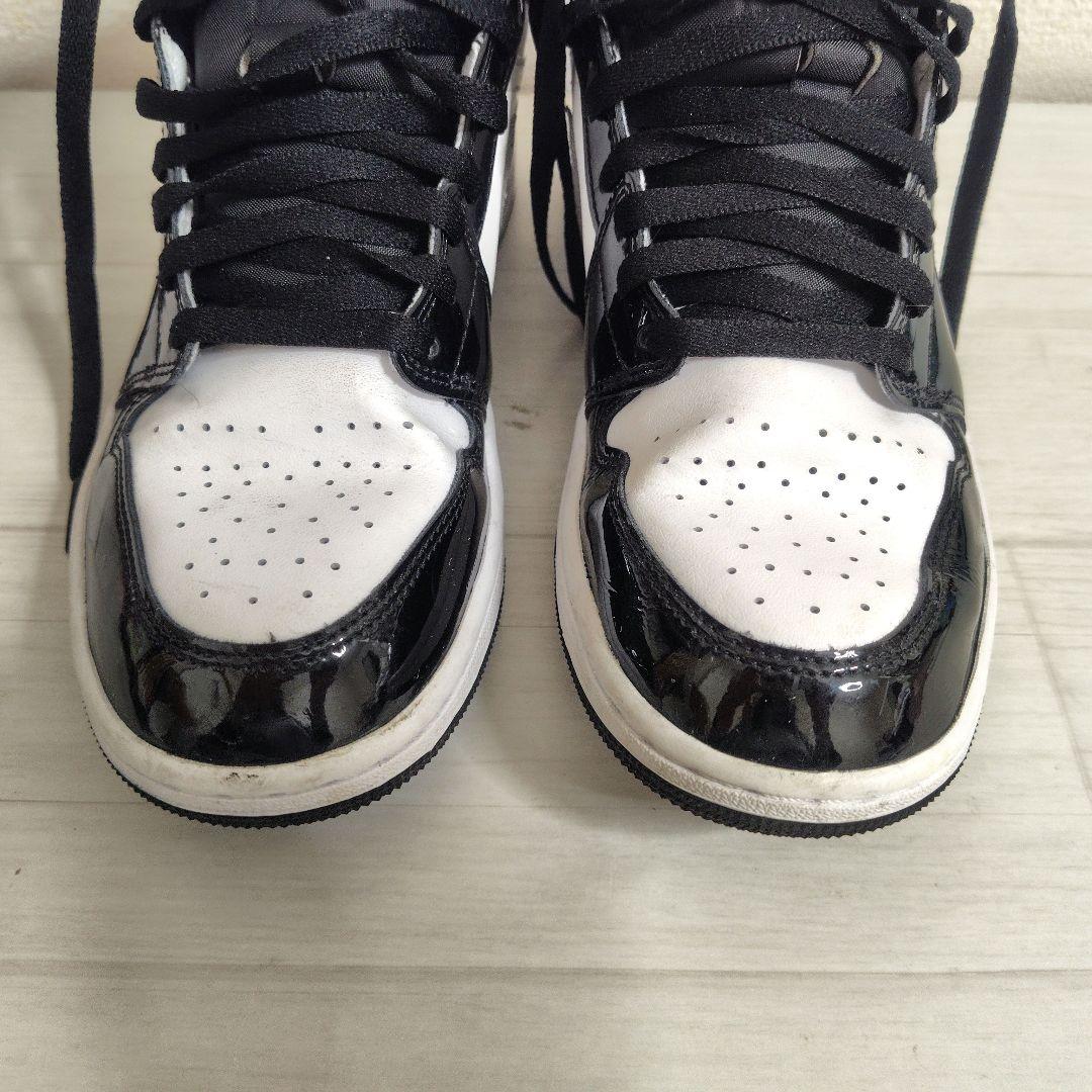 エアジョーダン1 MID SE 27.5cm パテント メンズスニーカー 箱有