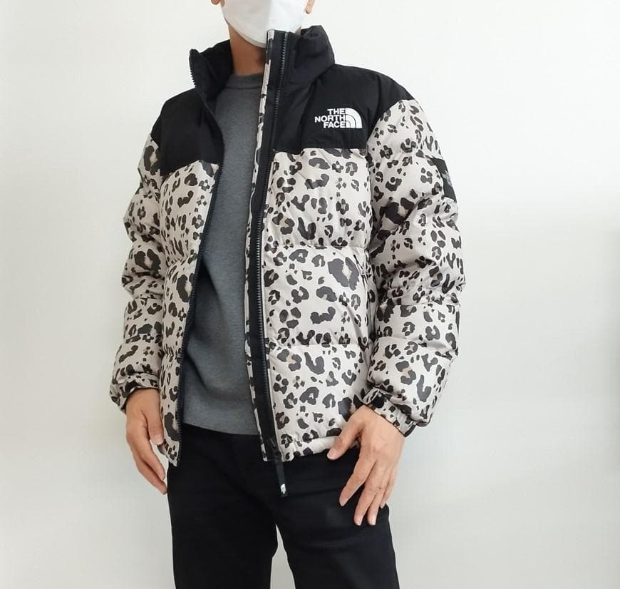 1着限定‼️ ノースフェイス ヌプシ ダウンジャケット ヒョウ柄 K508D