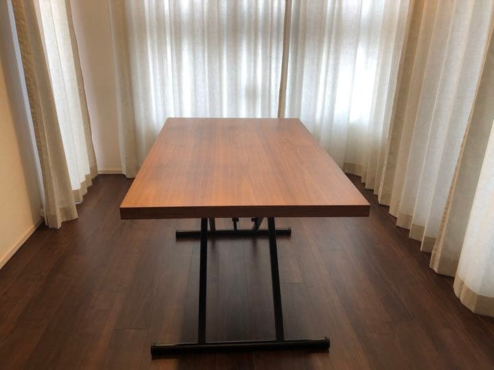 ニトリ 昇降ダイニングテーブル (NEW アクティブ ウォルナット)