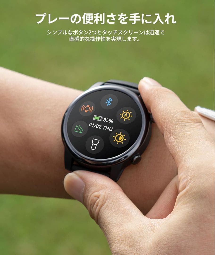 SILLAID GW20 ゴルフウォッチ 1.43インチ大画面 タッチパネル - メルカリ