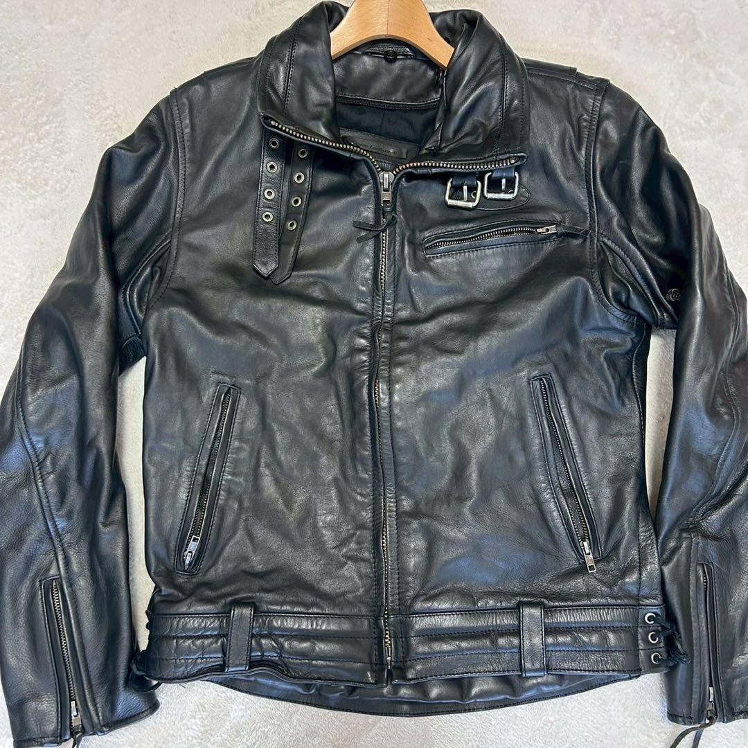 リューグーレザー Lサイズ シングルライダース 本革 牛革 丈短 黒 楽天市場】【20周年記念20%OFFクーポン】Liugoo Leathers 本革