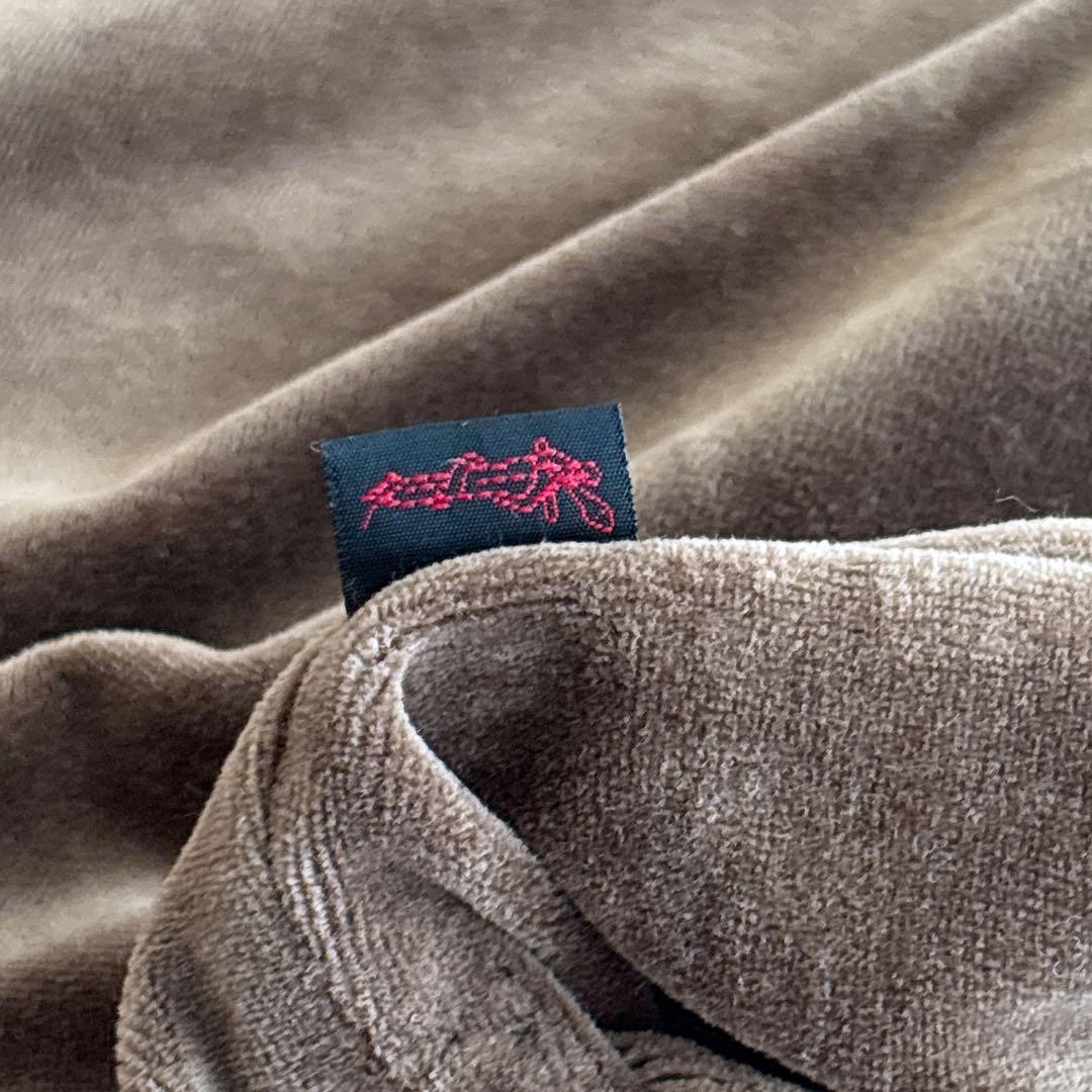 RRL】三ツ星初期タグ ベロアプルオーバー シャツ S 長袖希少 名作品