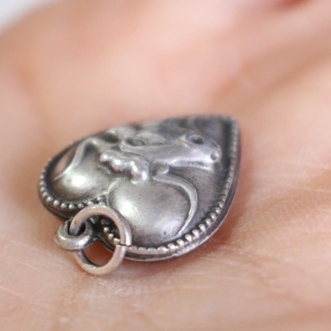 40s スウィートハートジュエリー WW2 スターリング アメリカンバイソン