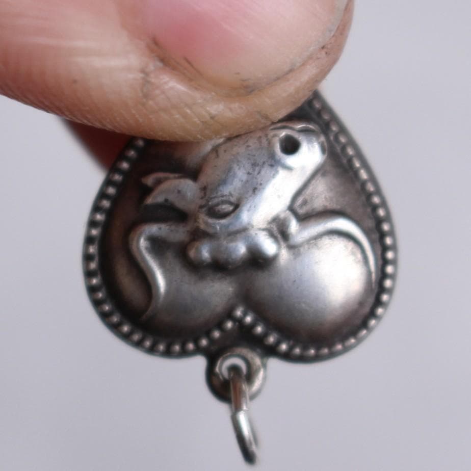 40s スウィートハートジュエリー WW2 スターリング アメリカンバイソン