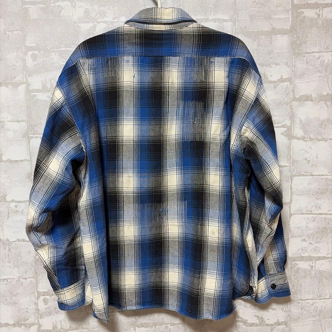 SAINT Mxxxxxx BerBerjin Flannel Shirt L - メルカリ