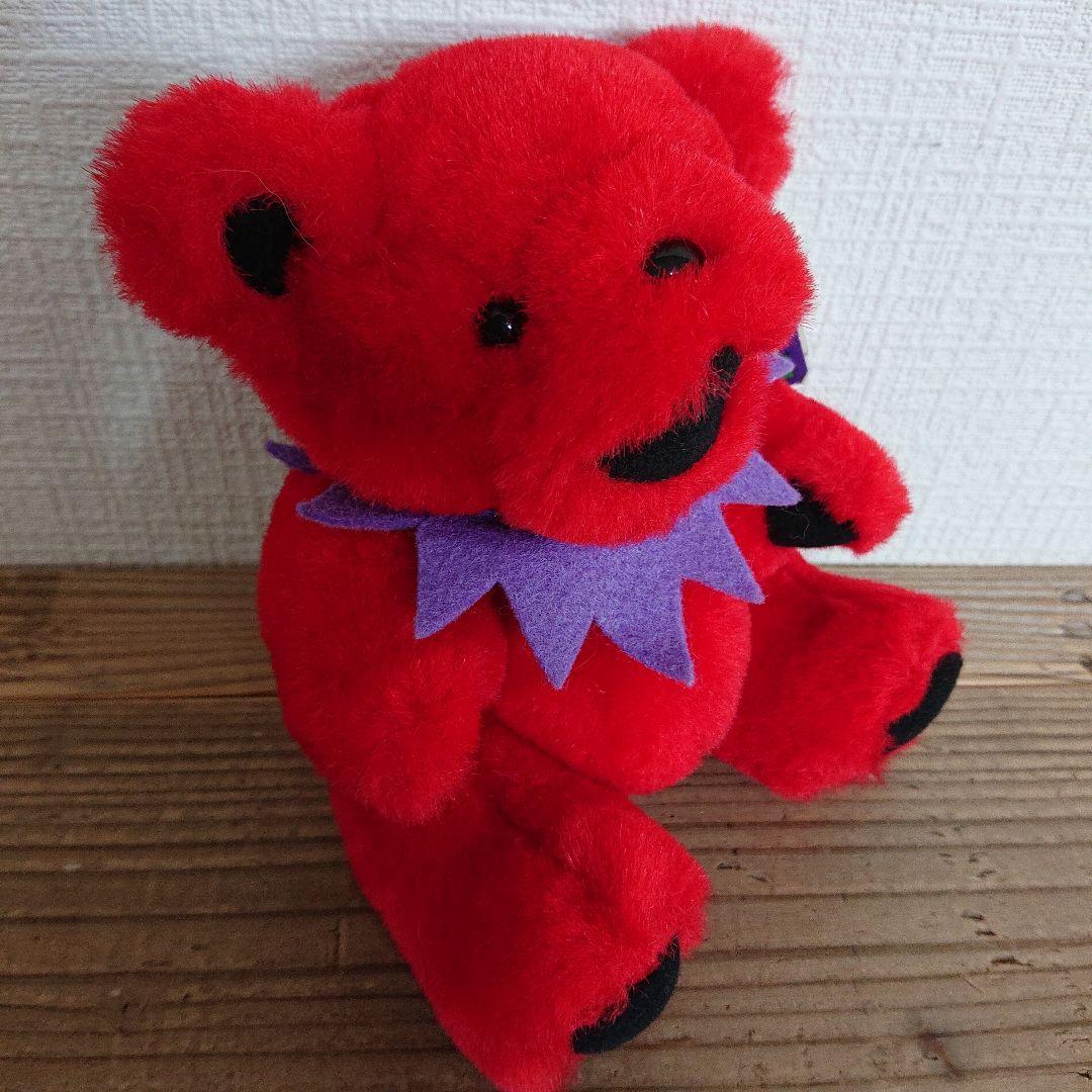 NATIVE ART製 プラッシュベア 7インチ レッド グレイトフルデッドベア