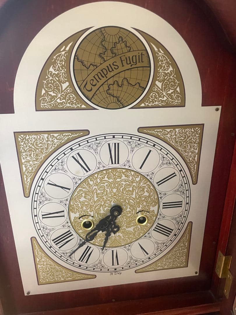 Tempus Fugit ホールクロック 柱時計 ゼンマイ式振り子時計 稼働品