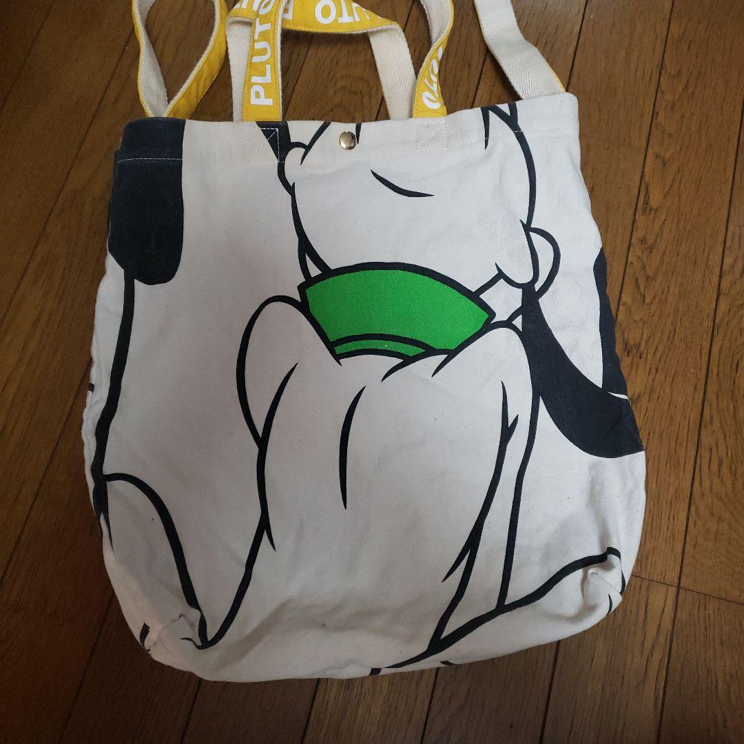 ディズニー プルート トートバッグ ショルダーバッグ お顔持ちトート