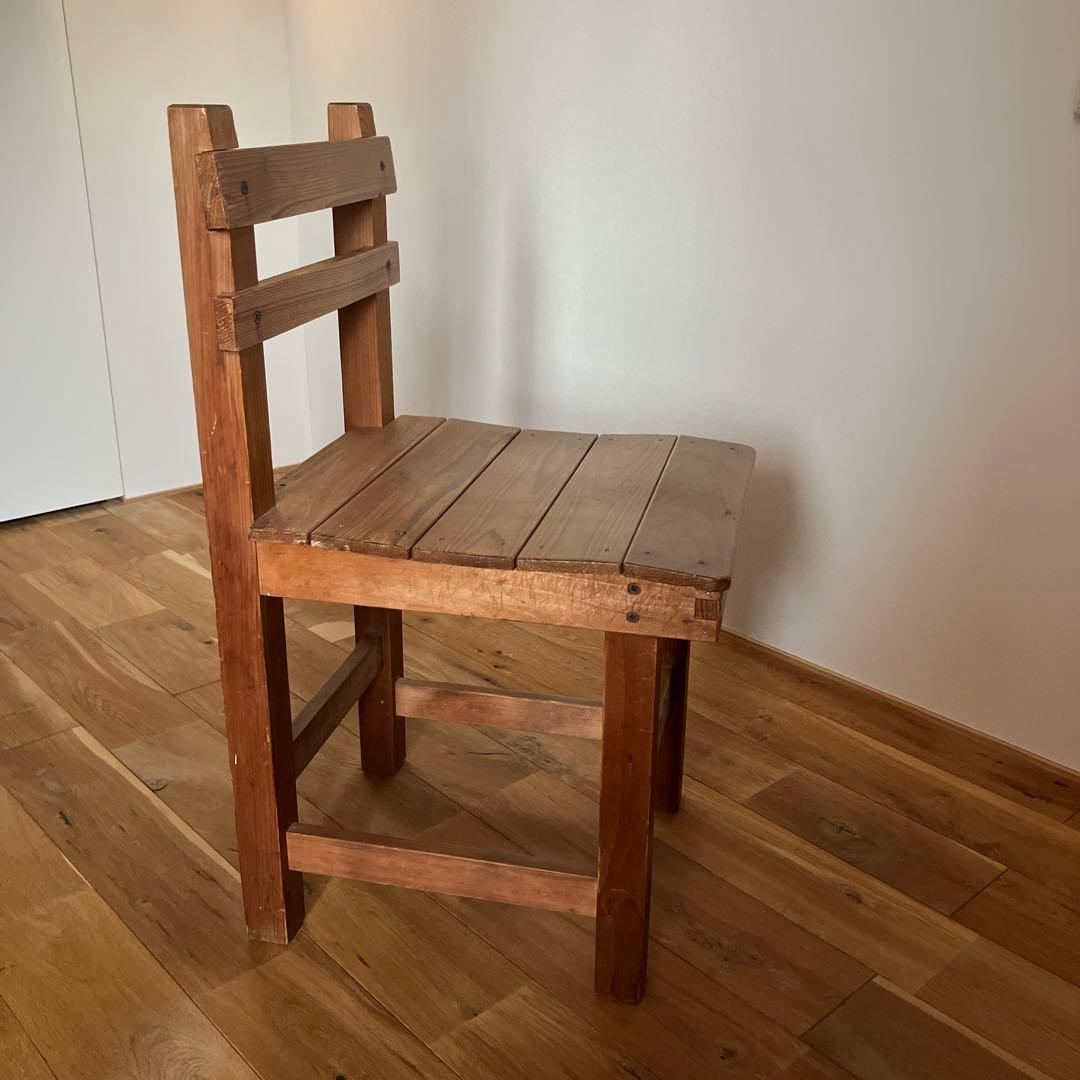 昭和レトロ 木製 椅子 学校椅子 イス 古道具 ヴィンテージ