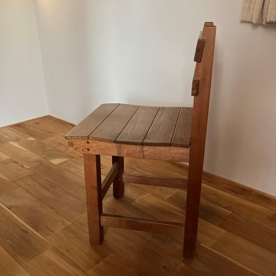昭和レトロ 木製 椅子 学校椅子 イス 古道具 ヴィンテージ