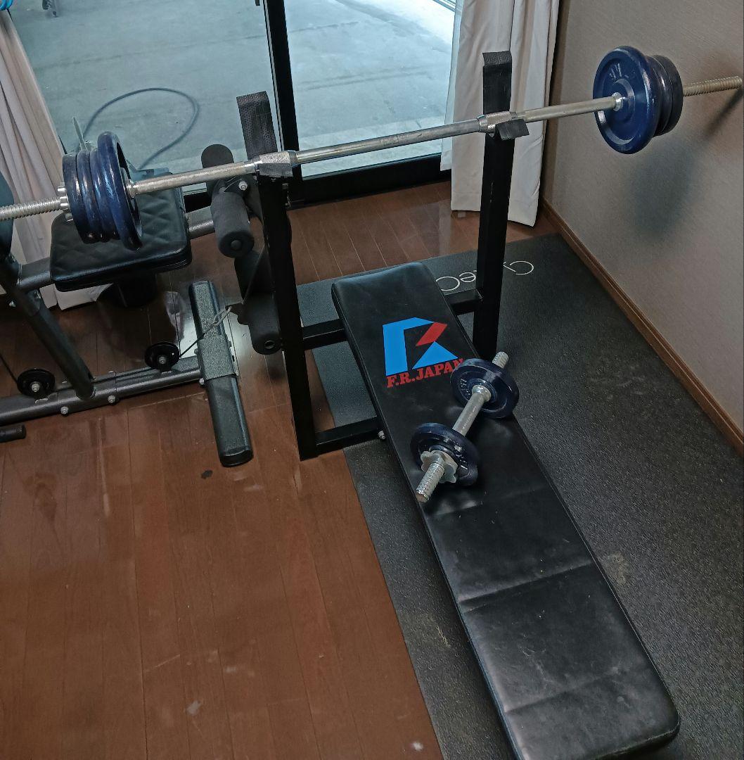 F.R.JAPAN ベンチプレス台 バーベル ダンベル 川崎市多摩区引取り限定
