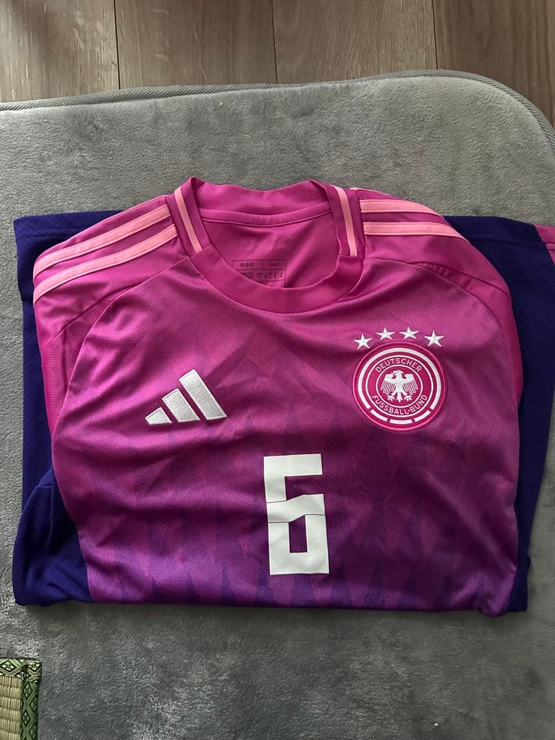 adidas ドイツ代表2024 アウェーレプリカユニフォーム XL キミッヒ adidas ドイツ代表 2024 ユニフォーム ホーム 半袖 レプリカ #6