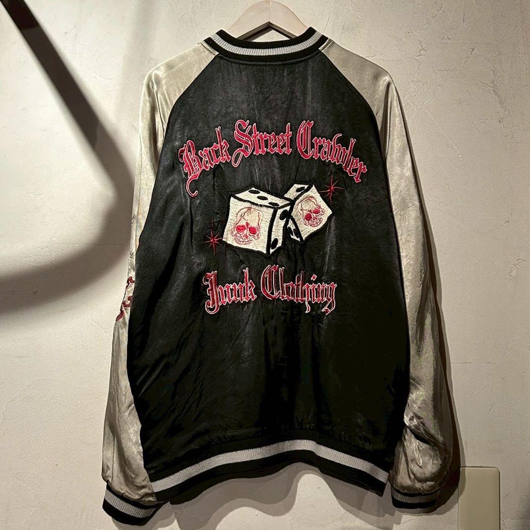 BackStreetCrawler リバーシブルスカジャン スカル×ダイス柄XL