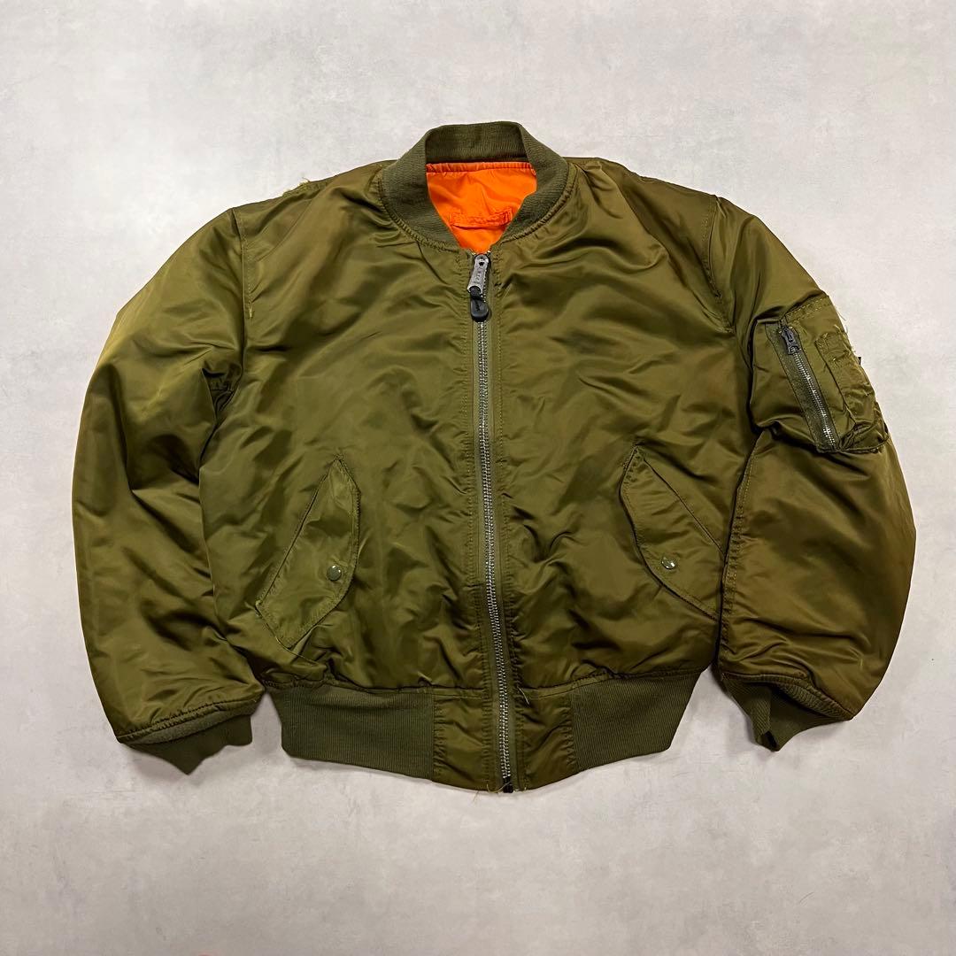 90s アルファインダストリーズ MA-1 usa カーキオリーブ 80s L - メルカリ