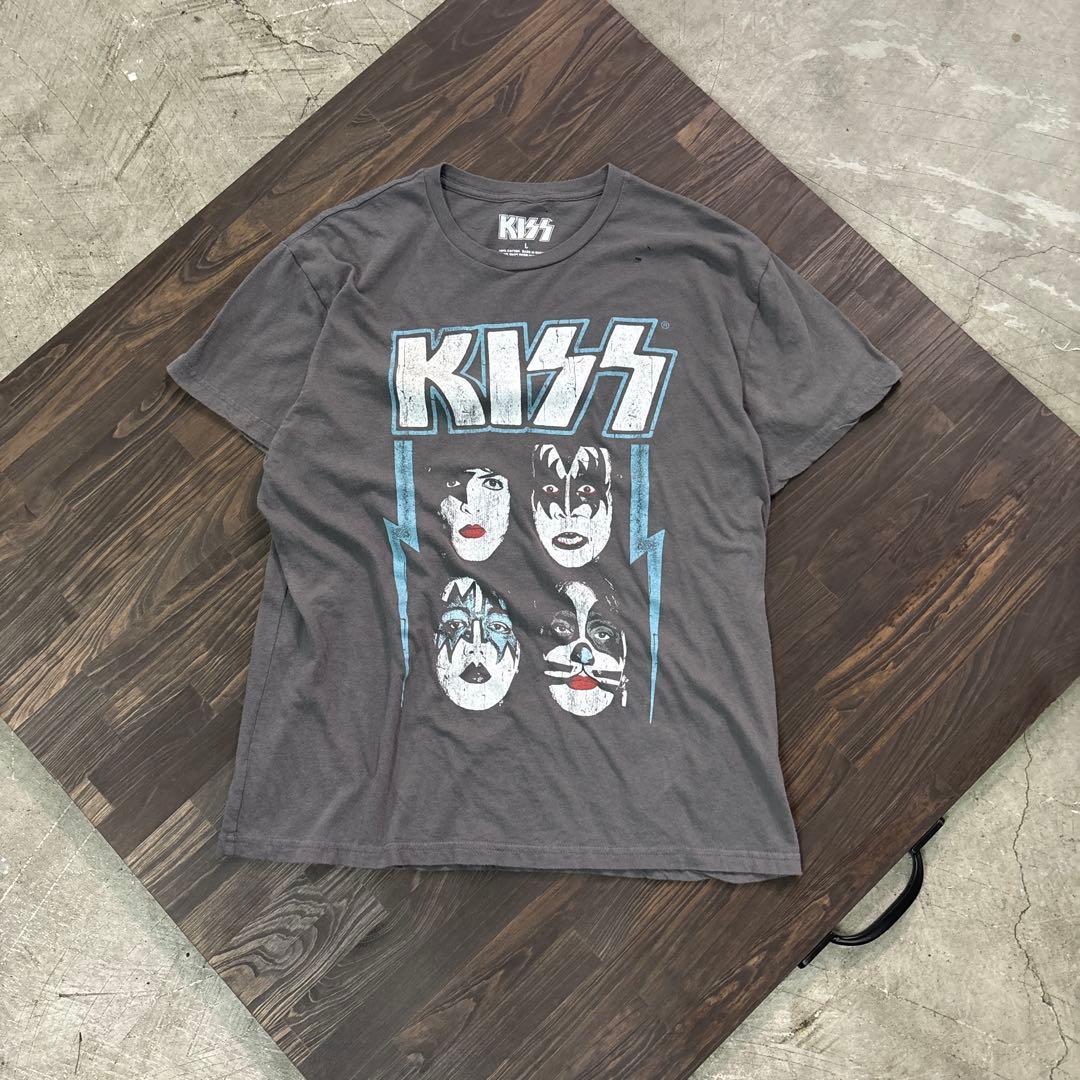 7TSM1【KISS】バンドTシャツ　ロック　古着used