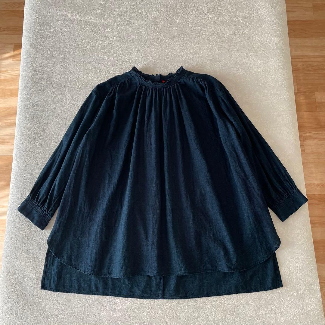 パラスパレス インディゴ ガーゼブラウス - メルカリ