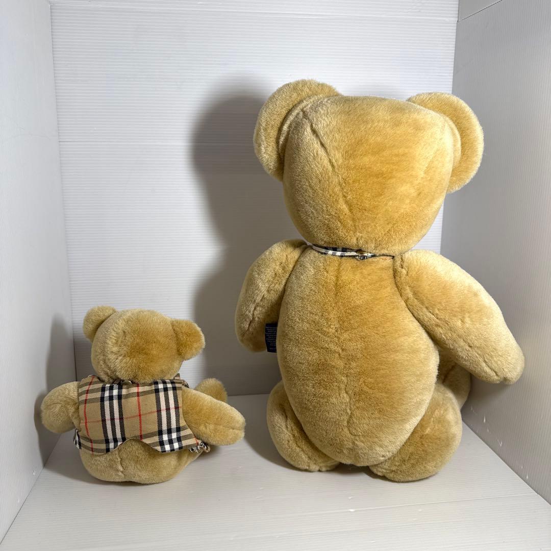 レア！バーバリー クマ ぬいぐるみ テディベア チェック柄 2点セット