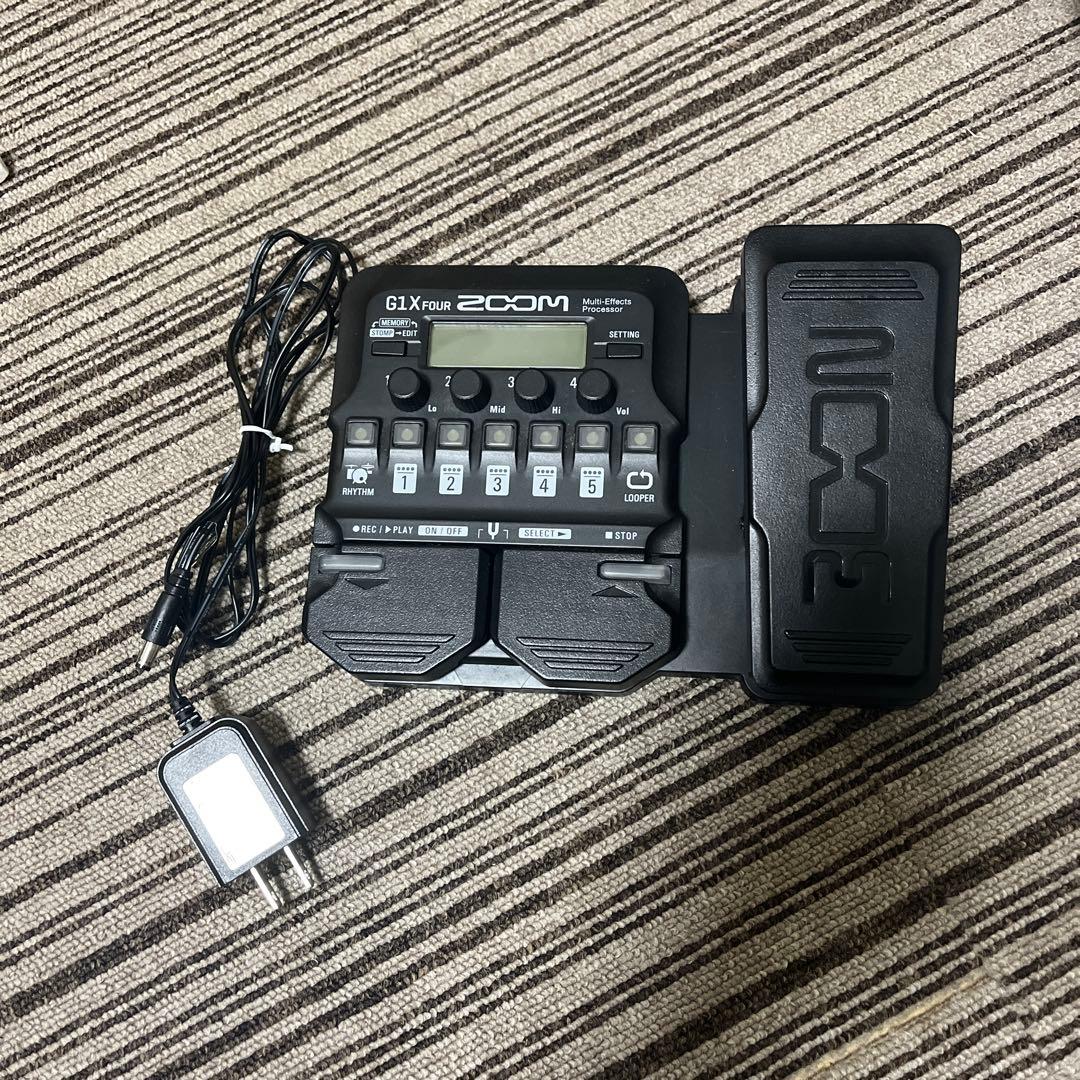 ZOOM G1 X FOUR ギター　エフェクター（別売AC アダプター　付き） ズーム（zoom） ZOOM G1X FOUR + 純正ACアダプター「AD-16A/D」セット