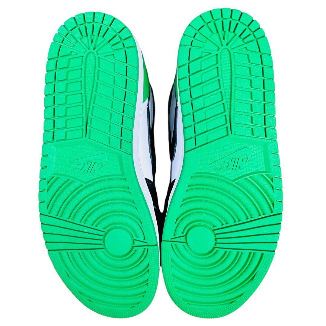 未使用級 エアジョーダン1 ハイ OG ラッキーグリーン 28.5cm 変え紐付