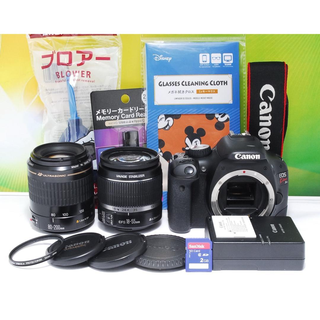 スマホ転送可✨Canon kiss X4 ダブルレンズ 初心者おすすめ 一眼レフ