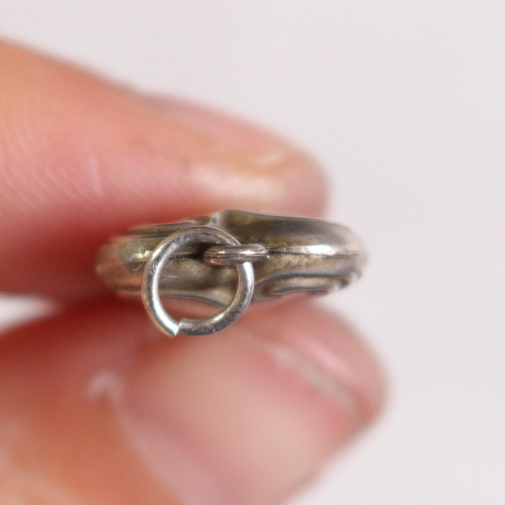 30s スウィートハートジュエリー 波 スクロール アールデコ ピュア