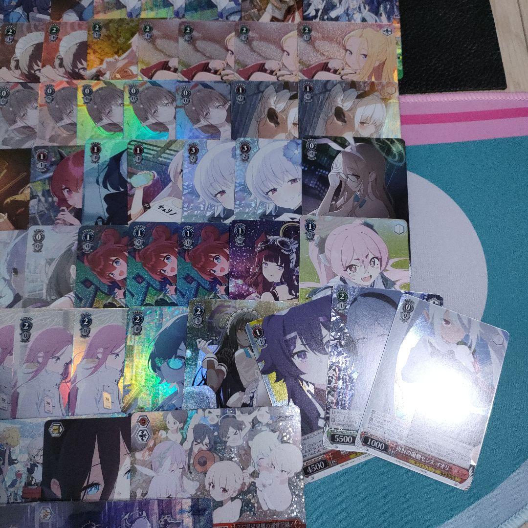 ヴァイスシュヴァルツ ブルアカ SR RRRメモロビ カード110枚まとめ売り