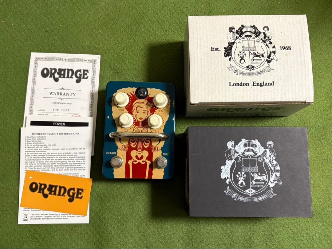 ORANGE Fur Cort Fuzz Pedal オクターブ ファズ