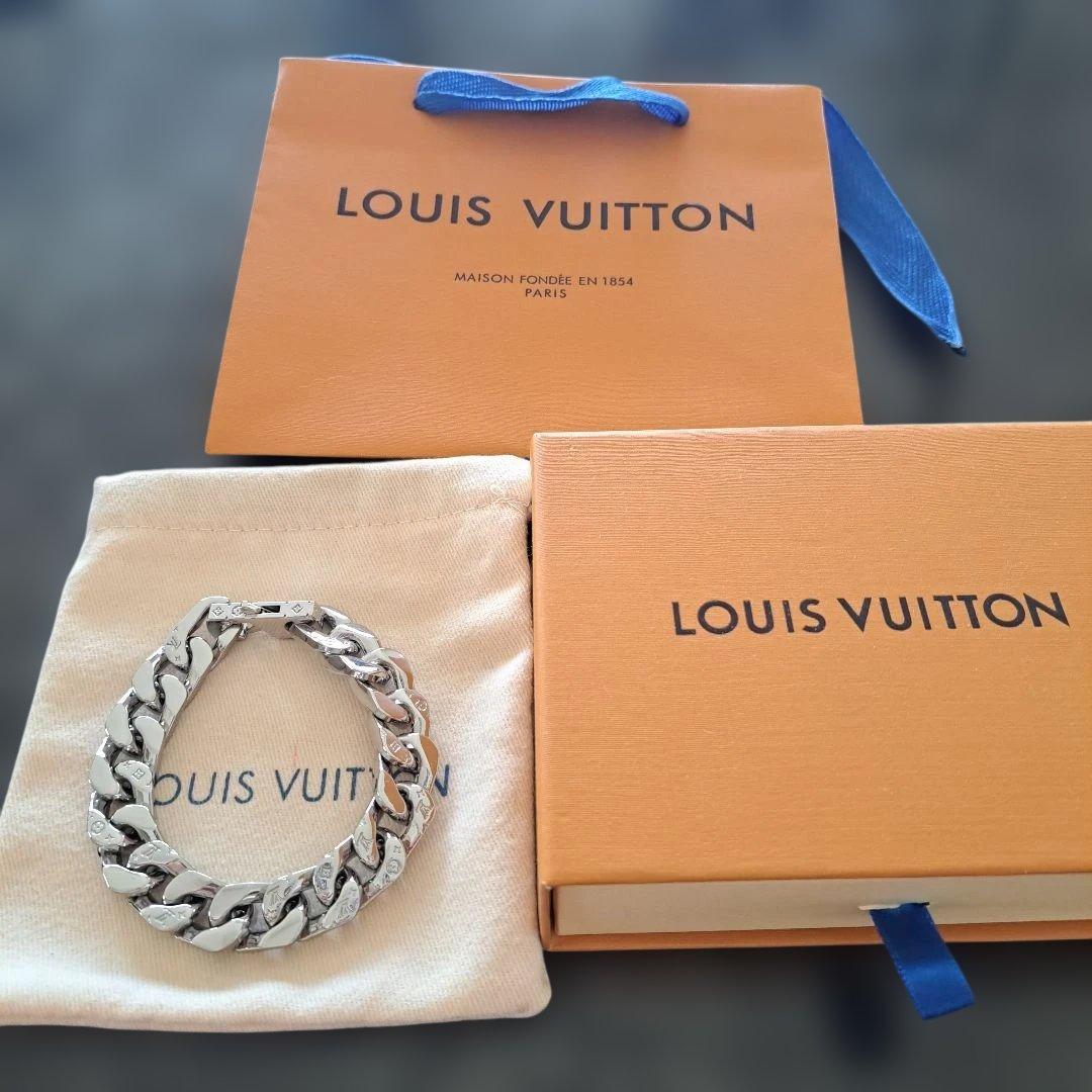 LOUIS VUITTON メタルチェーンブレスレット ルイヴィトン メンズ チェーン ブレスレット バングル (Louis Vuitton
