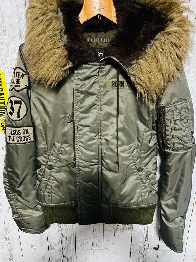 ヒステリックグラマー N2-B ファーフライトジャケット 短丈 y2k ギャル