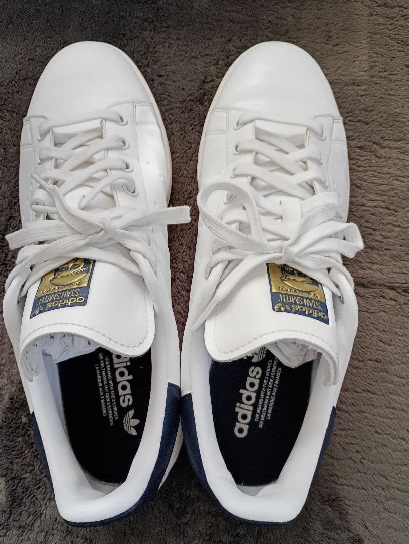 ☆極美品☆adidas Stan Smith ホワイト/ネイビー ゴルフシューズ