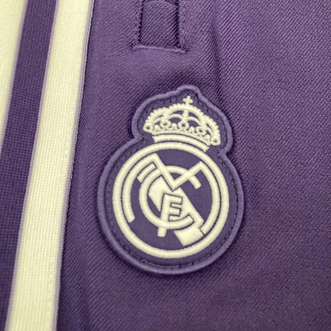 新品未使用タグ付き‼︎adidas×Realマドリード トラックパンツ紫