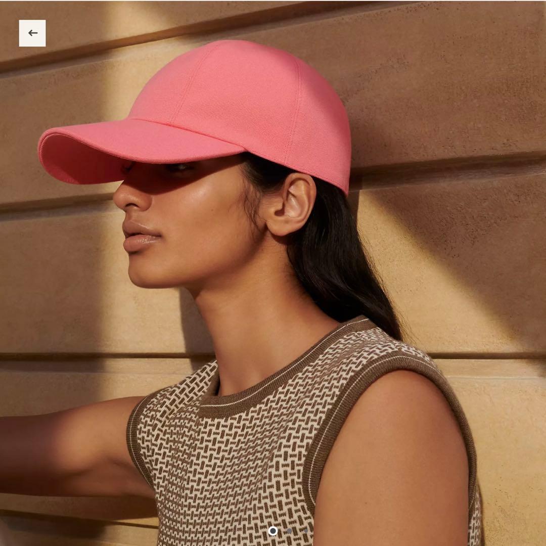 【新品未使用】エルメス　キャスケット 《セレナ・シーシェル》　ローズ・アザレ58