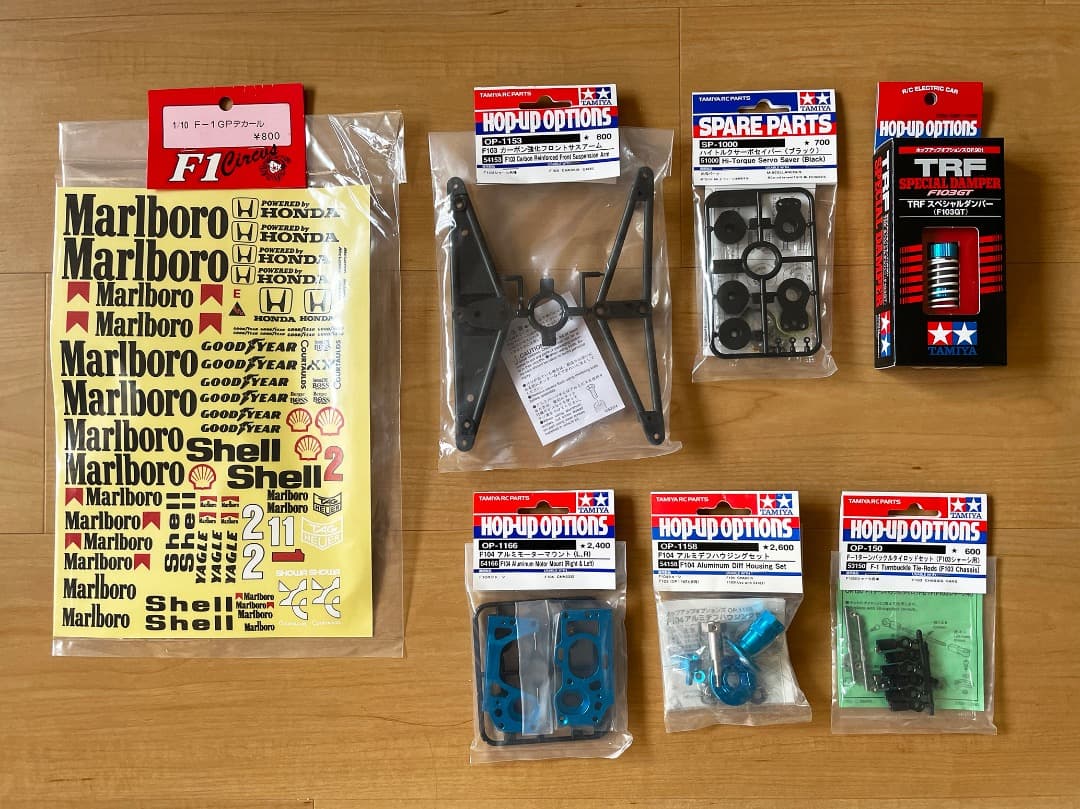 タミヤ RC チームロータス102B F104WとMP4/6 スペアボディなど