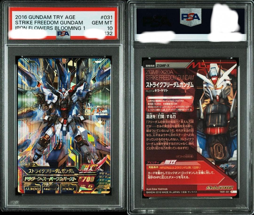 【PSA10 3連番】ストライクフリーダム3枚セット　ガンダムトライエイジ