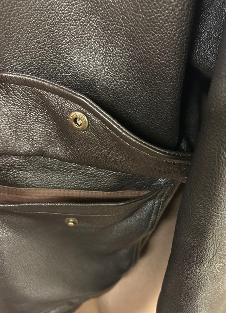 L.L.Bean レザージャケット XL ブラックレザーブルゾン