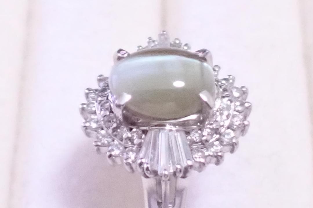 リモ　クリソベリルキャッツアイ　1.84ct　指輪　11.5号