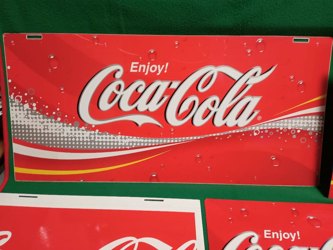 Coca-Cola Enjoy!看板、サインプレート 5枚セット