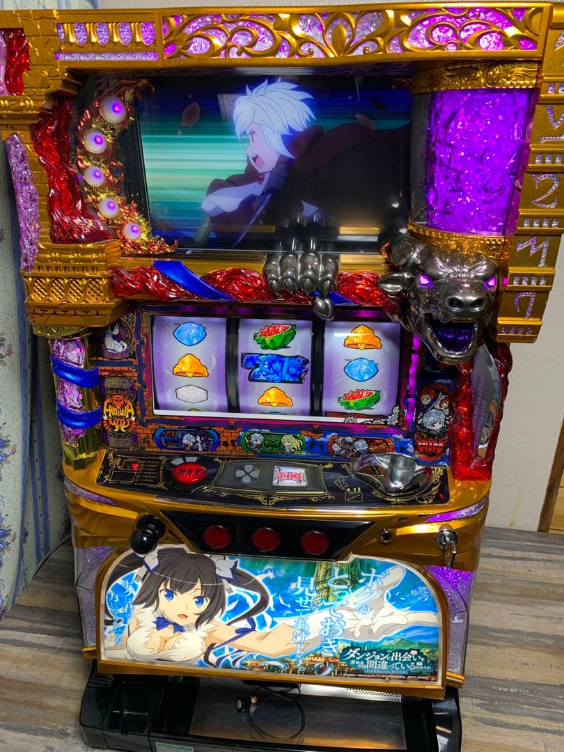 5号機 ダンまち 北電子 不要機 2018年 家庭用電源 パチスロ実機