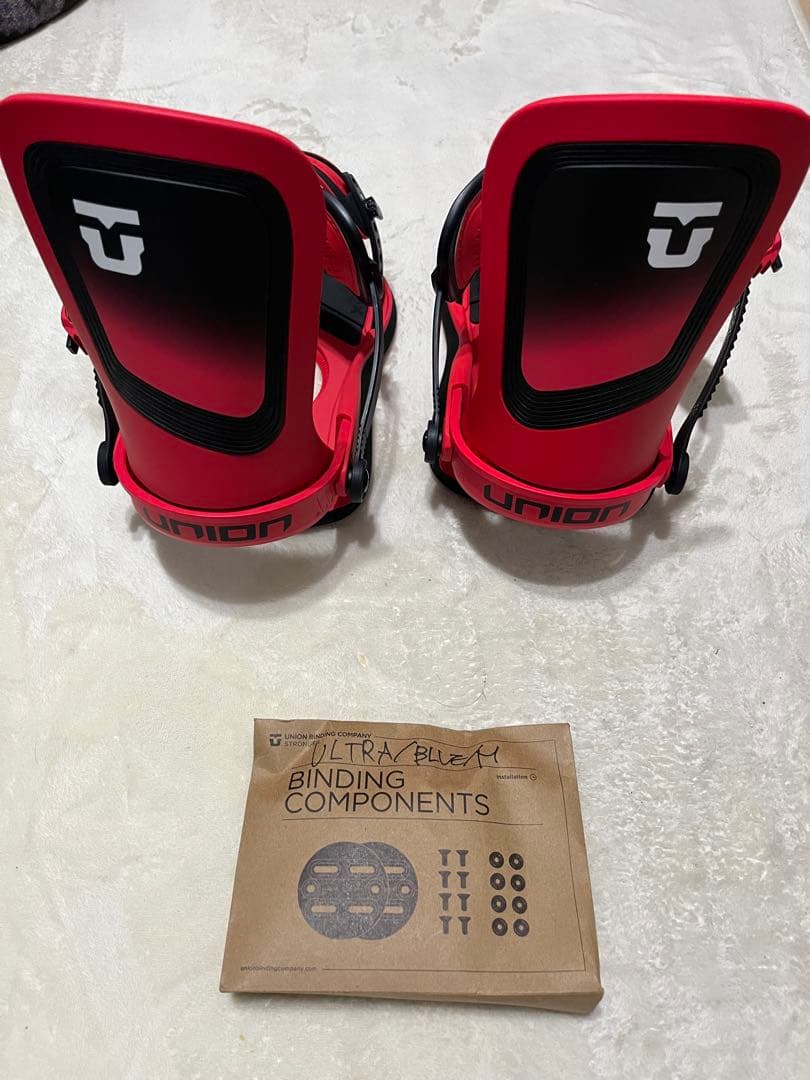 UNION ULTRA BLEAM スノーボード ビンディング レッド/ブラック - メルカリ