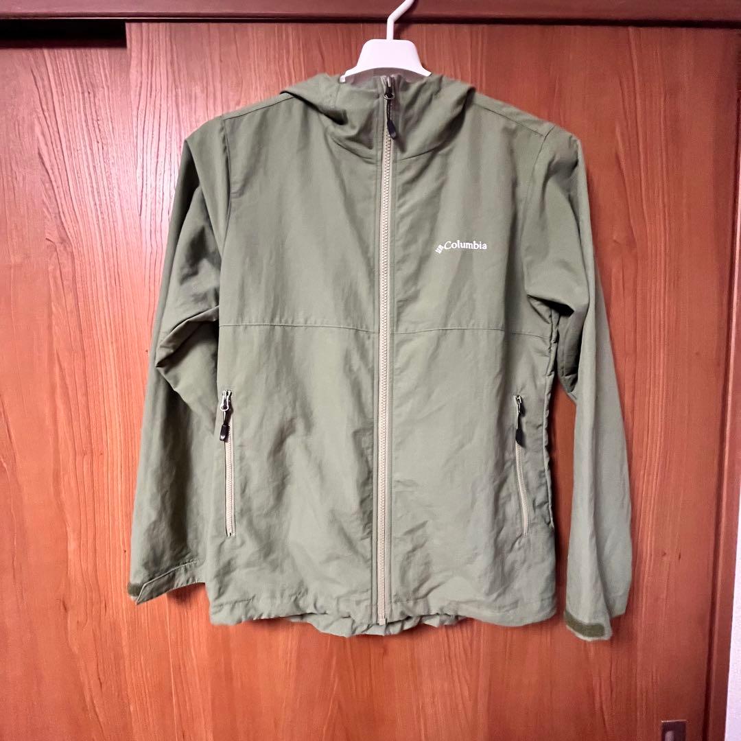 Columbia フード付きジャケット オリーブグリーン - メルカリ