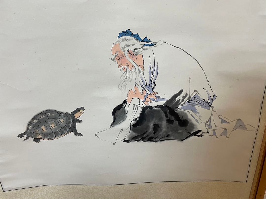 掛け軸／亀寿図／銘刻あり - メルカリ