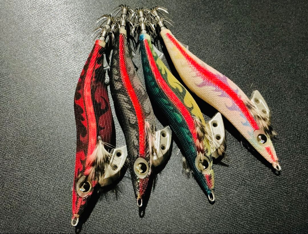 廃盤ヤマシタ エギ王 K 黒潮SP ウレタンケイムラコーティング改×4個