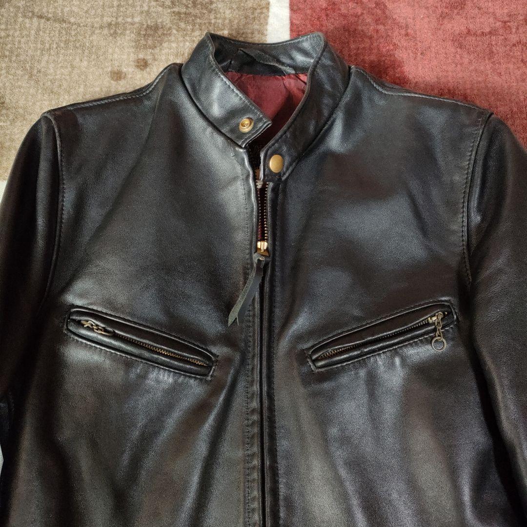 美品 復刻最初期モデル ゴールドジップ Schott641XX TALON交換可